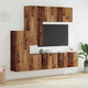 vidaXL TV zidna enota 5 pcs Star les Konstruiran les