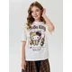 Sinsay - Pamučna oversize majica s printom Hello Kitty - krem