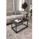 Hanah Home Klub sto Hole Rect, 70x38x42 cm, Crni