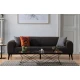 Atelier del Sofa Trosed na razvlačenje Kapri 84x77x220cm Antracit