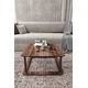 HANAH HOME Sto za dnevnu sobu Hole Square Walnut