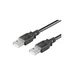 Microconnect USB2.0, M/M, 0.5m 0.5m USB A USB A Male Male Black USB cable
