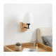 Brilagi - Zidna lampa NUBILA WOOD 1xE27/25W/230V hrast/bela