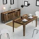 Hanah Home Set trpezarijski sto i komoda Milan 524, 2 komada, Orah