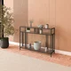 HANAH HOME Venedik 100 Black Fume Glass