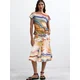 Desigual Majica marine / rjava / rumena / svetlo siva