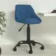 Vidaxl vidaXL Jedilni stol, moder, oblazinjen z žametom