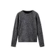 MANGO KIDS Majica GREYSET siva/črna