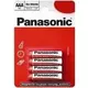 Panasonic R03 4BP AAA Rdeča barva zn