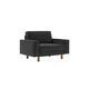 Atelier del Sofa Fotelja Sparrow Loveseat, Crna