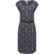 Ragwear Obleka Lilithe Ikat temno modra/roza