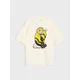 Sinsay - Pamučna oversize majica s printom Minions - krem