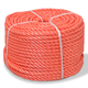vidaXL Zvita vrv polipropilen 10 mm 100 m oranžna