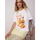 Trendyol Majica ecru/rumena/temno siva/temno oranžna