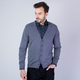 Moški pulover kot jopica Willsoor (velikost do 5XL) 7881 v sivi barvi