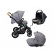 PUERRI Kolica za bebe Trio sistem Diamond dark grey