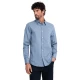OMBRE Pánské tričko SLIM FIT z ozdobné látky modré V1 OM-SHCS-0175 MDN127129 XL