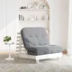 vidaXL Futon z ležiščem bela 80x206x11 cm trdna borovina