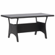 Vrtni stol crni 120 x 70 x 66 cm od poliratana