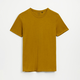 House - Majica basic od melanA3 pika materijala senf boja - Yellow