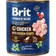 shumee Brit Premium By Nature mokra hrana za mačke s piščancem in srčki 800 g