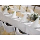 PartyDeco Prt - bel, dolg 180 x 300 cm