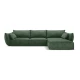 Temno zelen kotni kavč (desni kot) Vanda - Mazzini Sofas