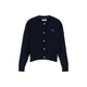 TOMMY HILFIGER Pletena jopa temno modra/zlata