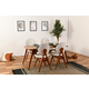 HANAH HOME Trpezarijski sto i stolice Touch Wooden Cream