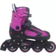 ROLER PW126B-10 CRNO ROZA M(37-40) PVC ABEC5 PU TOČKIĆI