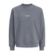 JACK & JONES Majica JJESoho bazaltno siva / bela