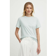 Pamučna majica Calvin Klein za žene, boja: siva