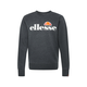 ELLESSE Sweater majica, bijela / tamo siva / narančasta