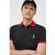 Pamučna polo majica Polo Ralph Lauren boja: crna, jednobojni model