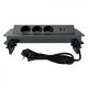Commel pop-up uticnica 3-struka, usb a+c l=2 m, crna ( c235-102 )