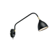 MARKSLOJD 106081 | Valencia-MS Markslojd zidna svjetiljka sa prekidačem na kablu elementi koji se mogu okretati 1x GU10 mesing, crno, bijelo