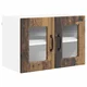 Vidaxl Stenski stekleni omarica PORTO Star les 60 x 31 x 40 cm