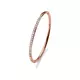 Ženska oliver weber bangle plain rosegold steel roze zlatna narukvica sa swarovski belim kristalom ( 32222rg )