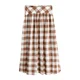 Next Krilo Gingham kremna/rjava/umbra