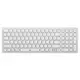 OEM A-Logic, Kompaktna brezžična tipkovnica AZERTY s 109 tipkami, ki jo je mogoče polniti prek USB-C, Bela, (5000185030)