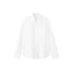 MANGO Bluza LINO off-bela