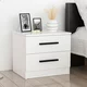 Lessentiel Maison Noćni ormarić Kale 50x40x47cm Beli