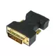 Adapter DVI-I (M) - VGA (F) crni