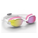 Naočale za plivanje Bfit ružičasto-žuto-bijele sa zrcalnim staklima