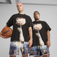 Mens Puma Dylan Exhibit Basketball T-Shirt, Black, Size XL, Clothing