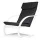 MODERNHOME Stolica za ljuljanje white/black