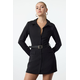Trendyol Black Belted Dress-Looking Short Woven Jumpsuit