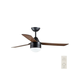 BAYSIDE 531018 - Plafonski ventilator MEGARA, 2xE14/15W/230V, crne boje, sa daljinskim upravljačem