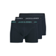 JACK & JONES Boksarice JACCONOR temno modra/žad/bela