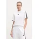Bombažna kratka majica adidas Essentials ženska, bež barva, JM2394
